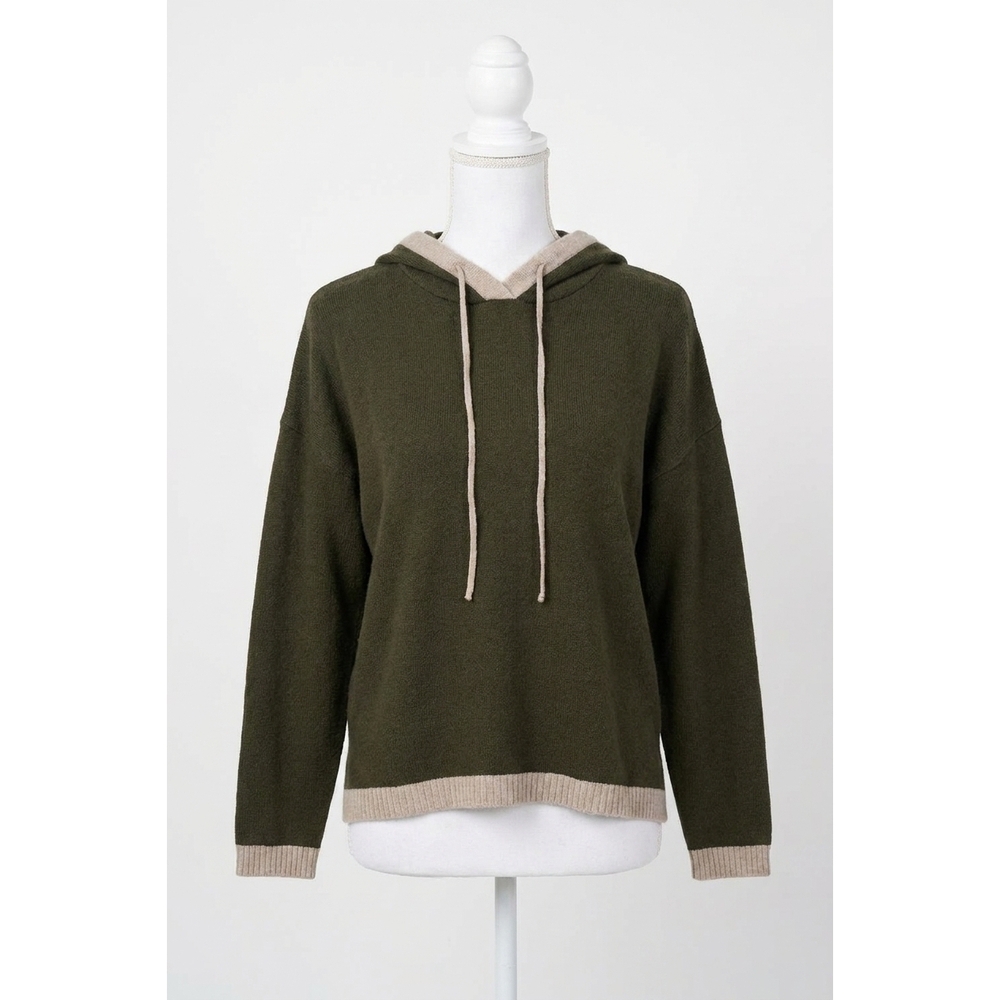 NEW SIX/FIFTY jessie crewneck hoodie in olive